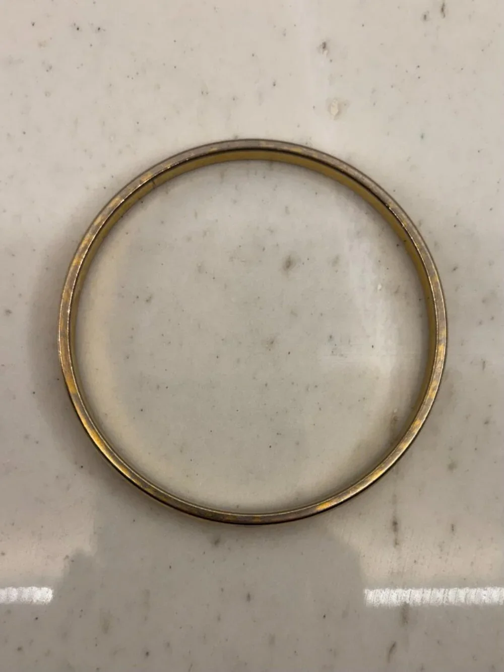 Vintage Monet 1980's Classic Gold Tone Thin Minimalist Bangle Bracelet